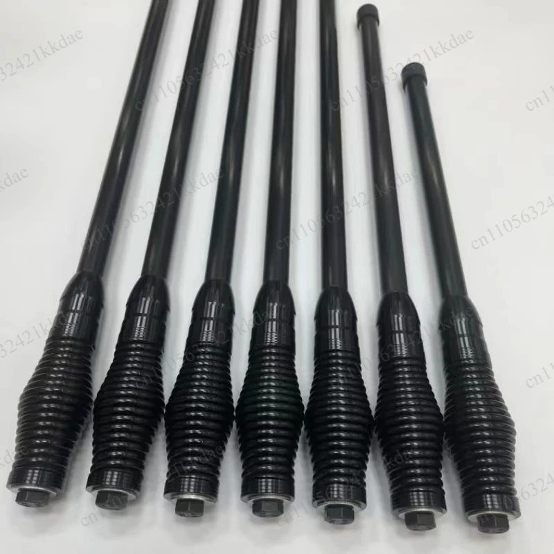 Bullbar decorative bar and automotive antenna flagpole:bold screw spring,large height limit belt to enhance off-road performance