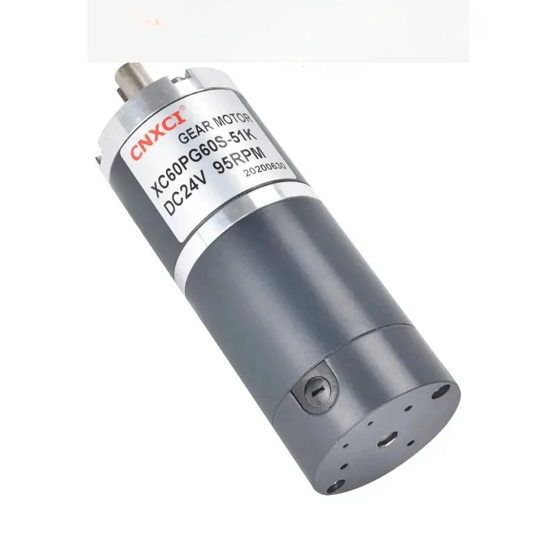 

60MM Brushed Planetary Gear DC Motor 12V 24V CW/CCW High Power High Torque 60PG60S Shaft 12mm Keyway Motor