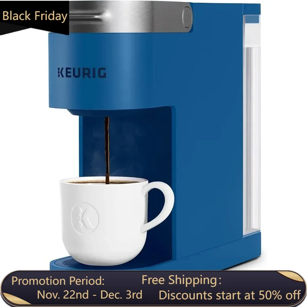 

K-Slim Single Serve K-Cup Pod Coffee Maker, Featuring Simple Push Button Controls And MultiStream Technology, Twilight Blue