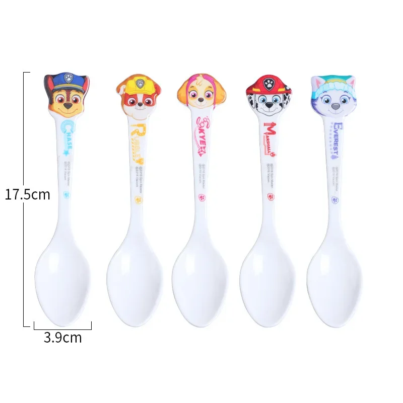 Paw Patrol Children Ladle Anime Pattern Tableware Rescue Dog Pat Patrouille Baby Soup Ladle Kindergarten Eat Small Spoon