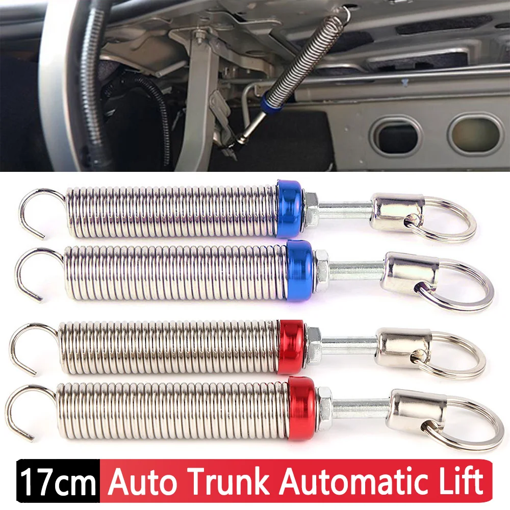 2Pcs Car Trunk Lid Start Lift Adjustable Metal Spring Device Auto Trunk Automatic Lift Trunk Lid Automatically Open Tool Spring