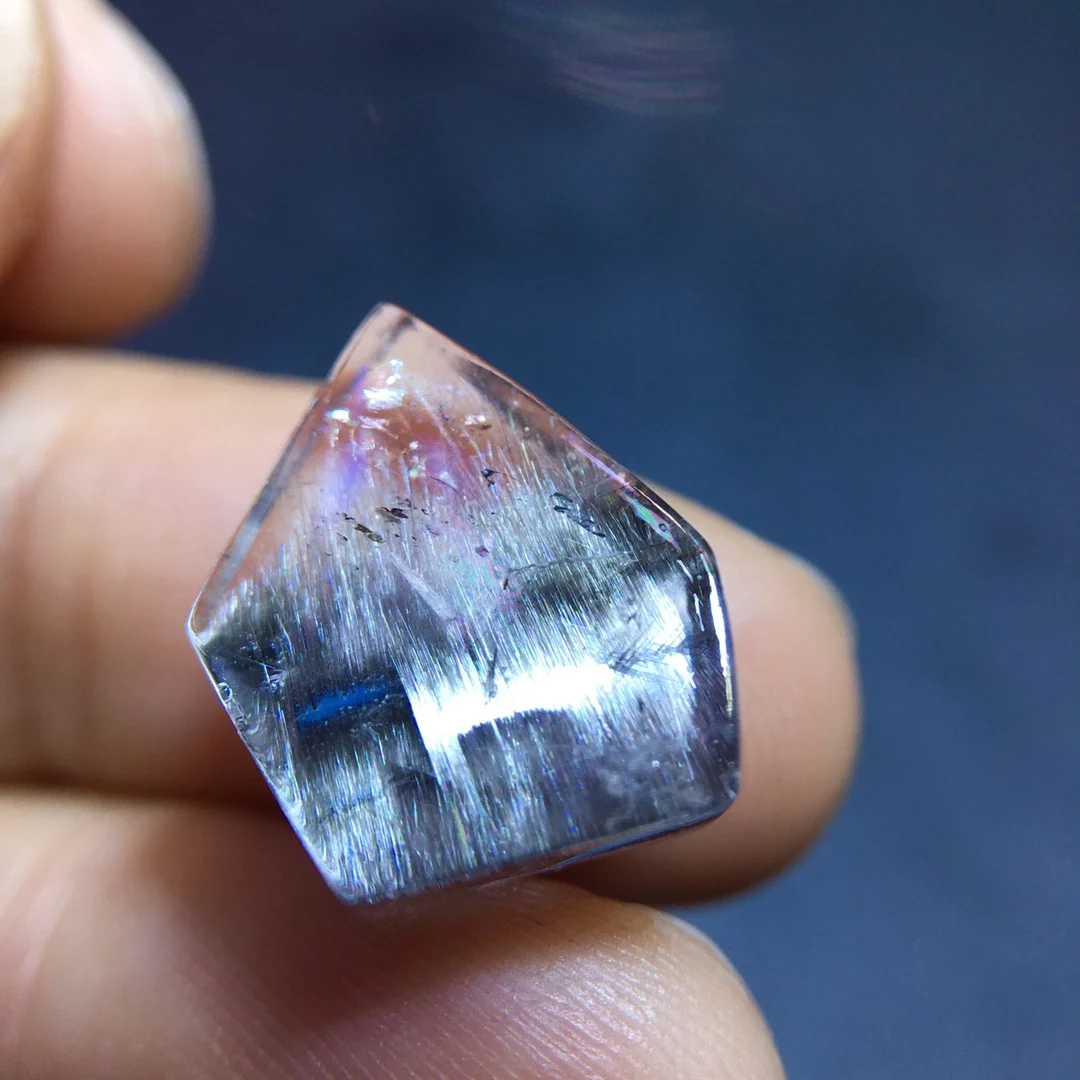 

Natural Brookite Platinum Black Rutilated Quartz Pendant 16/13.5/6.7mm Water Drop Women Men Bead Jewelry Fashion AAAAAA