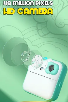 Kinder Instant Digital kamera 1080p HD Kamera tragbare Thermo druck kamera Kinder Outdoor Spielzeug Kamera Selfie Videokamera Spielzeug