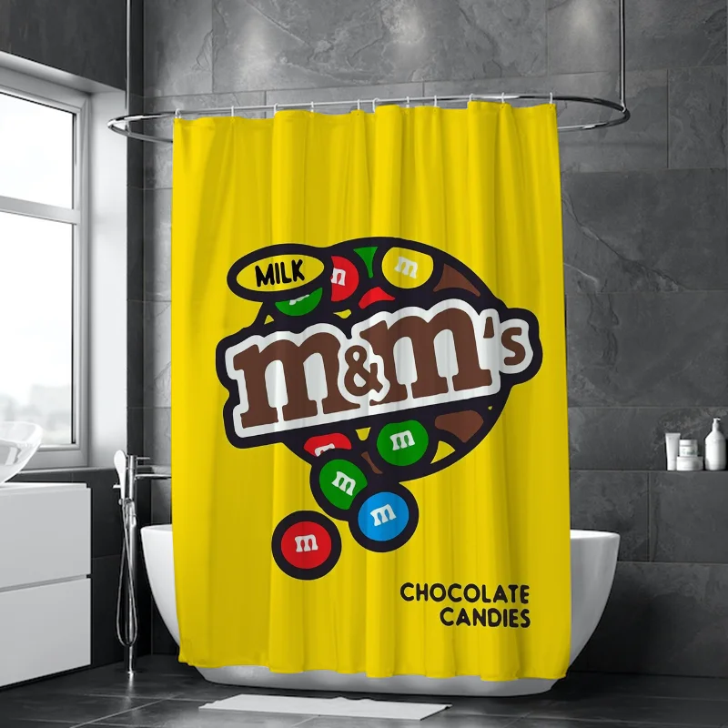 M&M\'s Curtains for Bedrooms Bath Curtain Shower Folding Partition Bathroom Accessories Sets Luxury Houses Rooms Quarto the Home