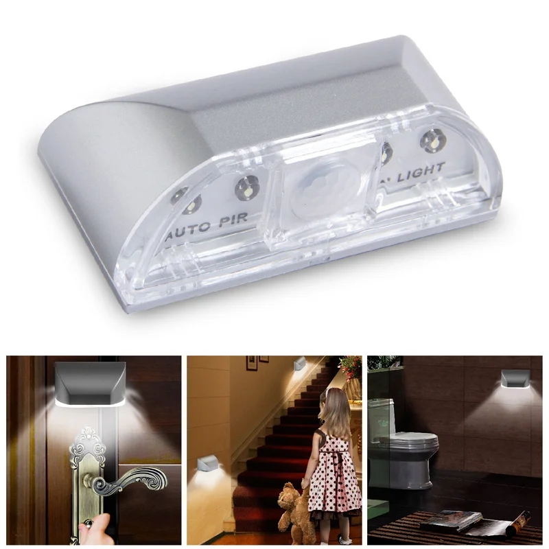 Led Intelligente Deurslot Detectie Lamp Licht Bediende Infrarood Lichaam Sensor Lamp Slimme Nachtverlichting Automatische Bewegingsdetectie