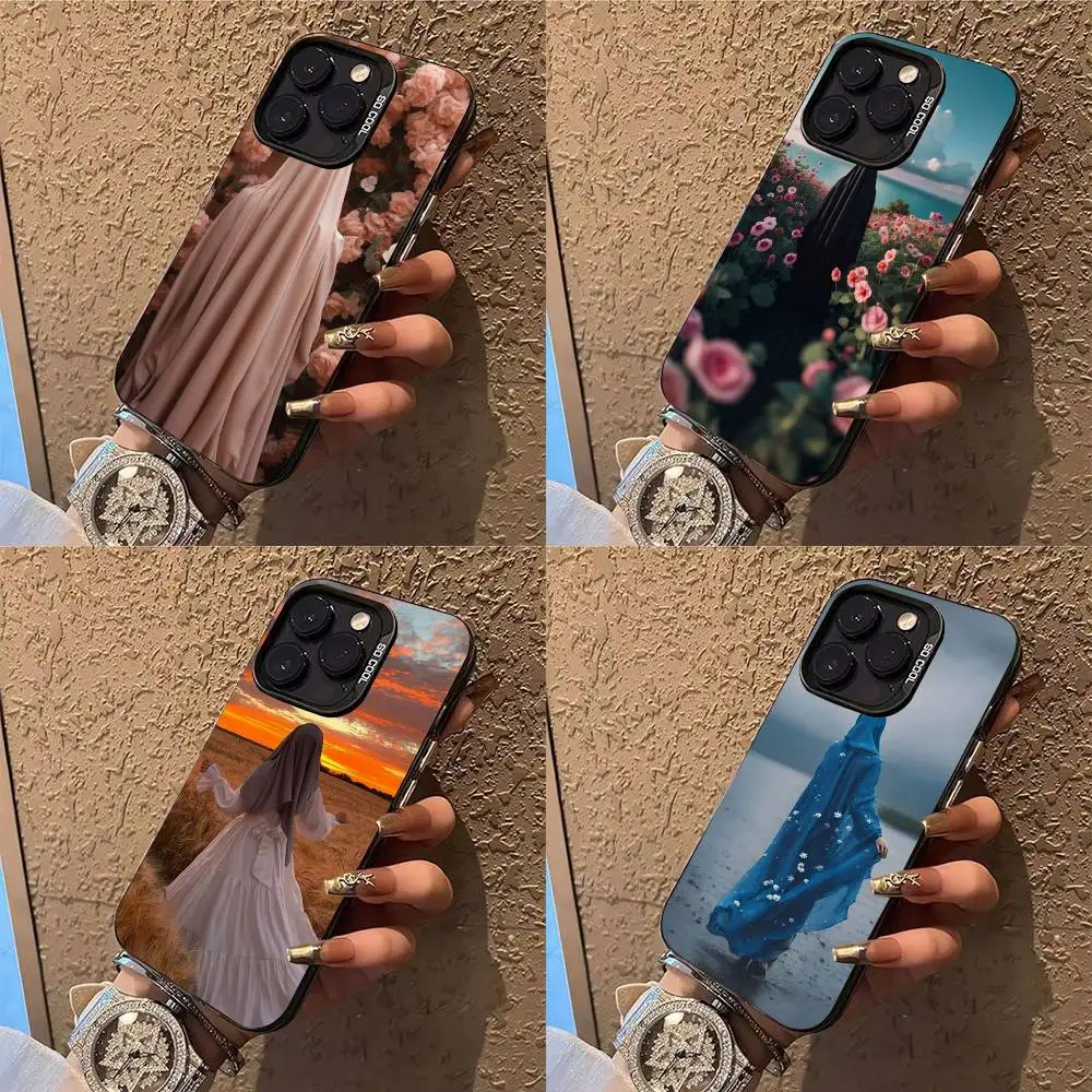 

Muslim Arabic Girl Phone Case Phone Case For iPhone 14 16 15 11 12 13 Pro Max Mini Plus Shockproof Cover