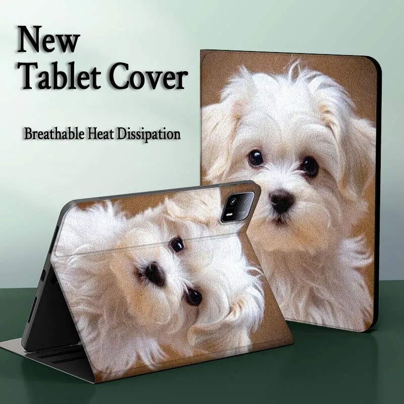 

Cute Dog Art Luxurious Pattern For Xiaomi Redmi Pad 2 7 8 6 6S 5 4 SE Pro 8.8 11 8.7 11.2 12.4 Ultra Plus Max Tablet Case