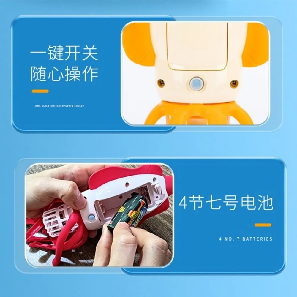 Simulatie Ontwerp Elektrisch Inktvis Speelgoed Anti Echt Cartoon Stijl Waterspeelspeelgoed Batterijaangedreven Spelen Inktvis Interactief Speelgoed