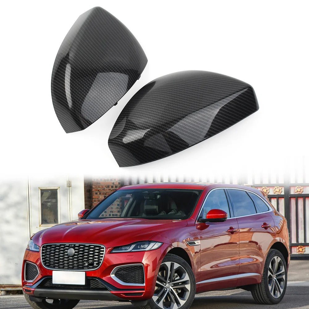 1Pcs Car Mirror Cover Cap For Land Rover Discovery Sport Freelander Range Rover Evoque Velar For Jaguar F-Pace E-Pace VPLVB0145