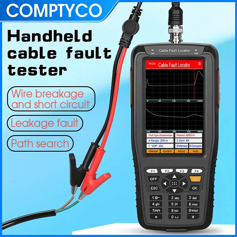 AUA-K1/AUA-K2/AUA-K4/AUA-K8 Handheld Cable Fault Tester 1/2/4/8KM(Optional)