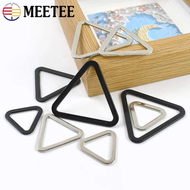 

10/20/30Pcs 18-40mm Flat Metal Buckles Ring for Keychain Bag Strap Connect Loop Garment Webbing Decor Clasp Hardware Accessories
