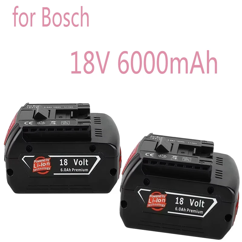 

For Bosch 18V Battery 5.0/6Ah Electric Drill 18V Rechargeable Li-ion Battery BAT609 BAT609G BAT618 BAT618G BAT614 Charger