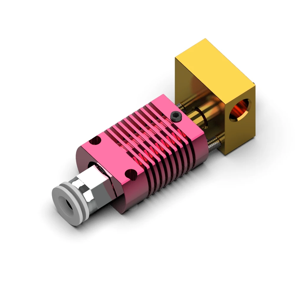 Printer 3D MK8 Kit Hotend Blok Pemanas Ekstruder Rakitan untuk Printer CR-10/CR10/CR10S/Ender2/Ender3/Ender 5