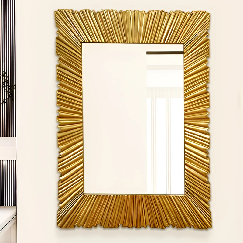 Baroque Decoration Standing Vanity Mirror Large Wall Mirror Living Room
