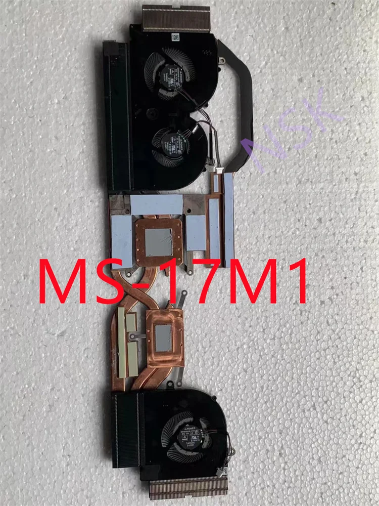 

Original MS-17M1 FOR MSI Creator17 GS76 WS76 Laptop CPU Graphics Cooling Heatsink Fan 100% Test Ok