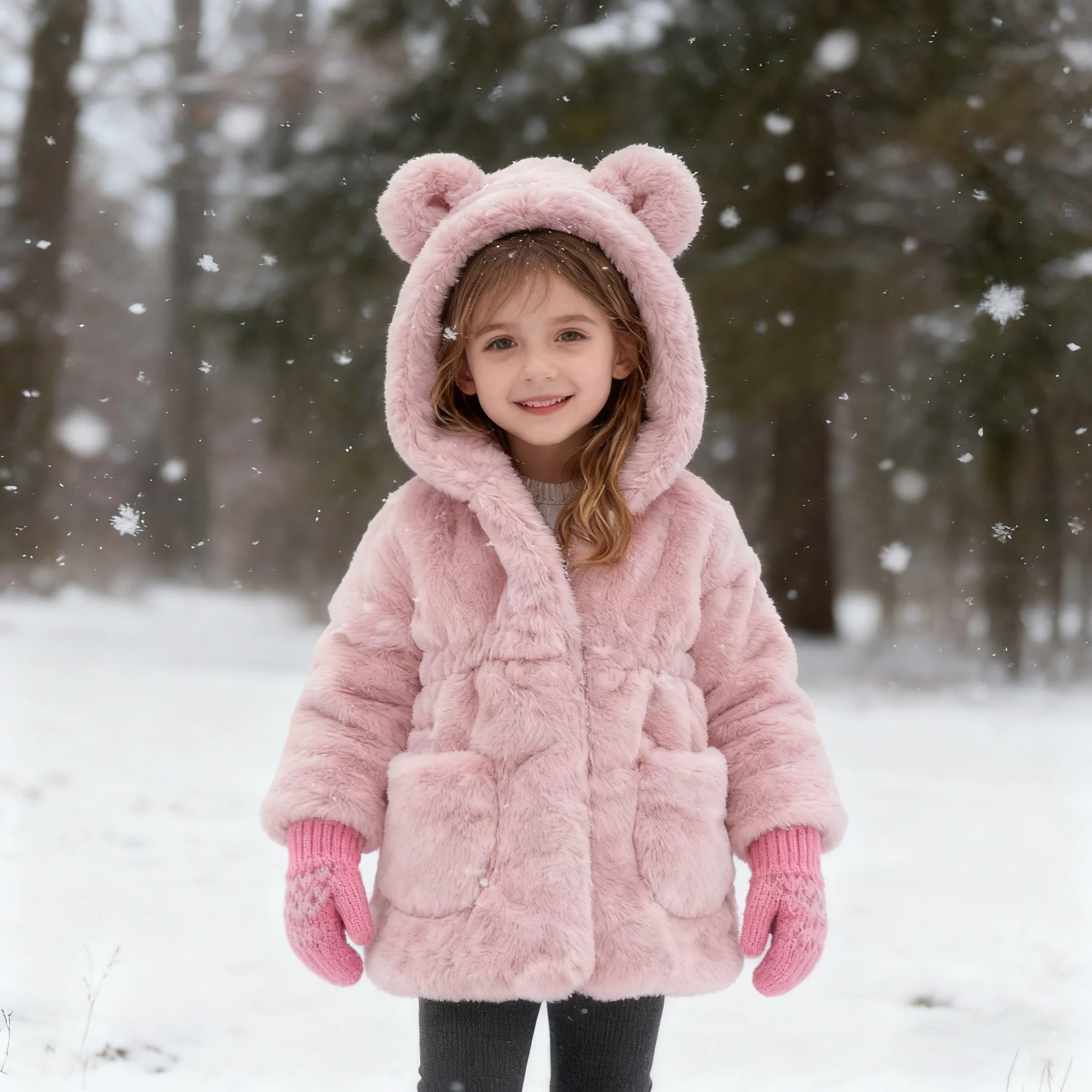 

Зимняя куртка с капюшоном для девочек, детские пальто из искусственного меха, толстый теплый зимний комбинезон, верхняя одежда для малышей, одежда, зимний костюм