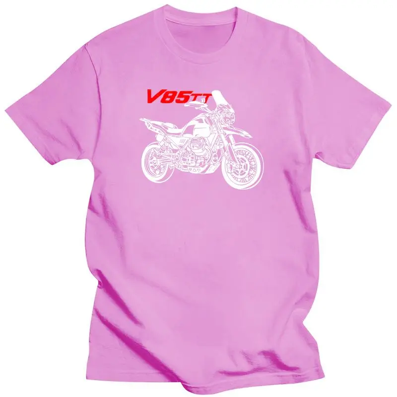 2022  Fashion T-Shirt Moto Cotton Guzzi V85Tt V 85 Tt Motorcycle Tees