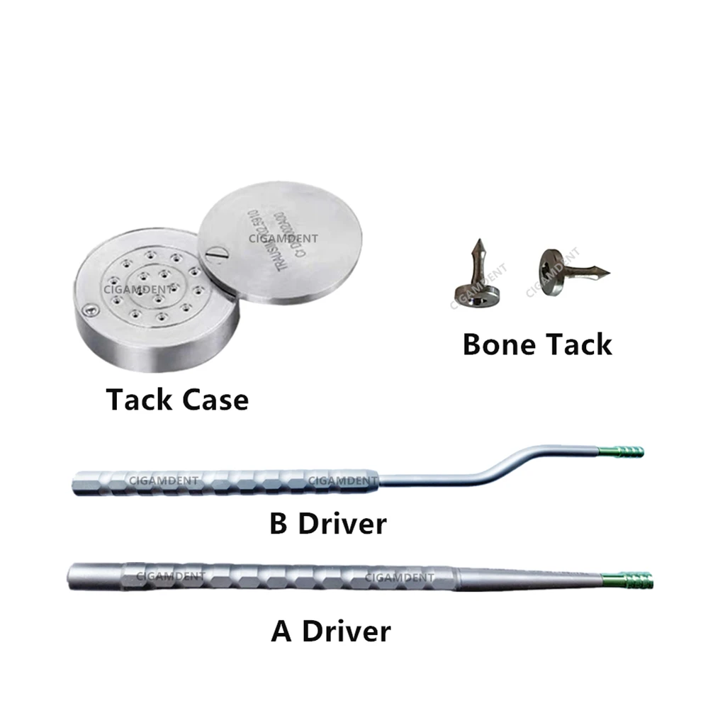 Dental Bone Tack Pins Membrane Fixation Applicator GBR Hole Guide Dispenser Bone Tack Pins Holder Nails Dispenser