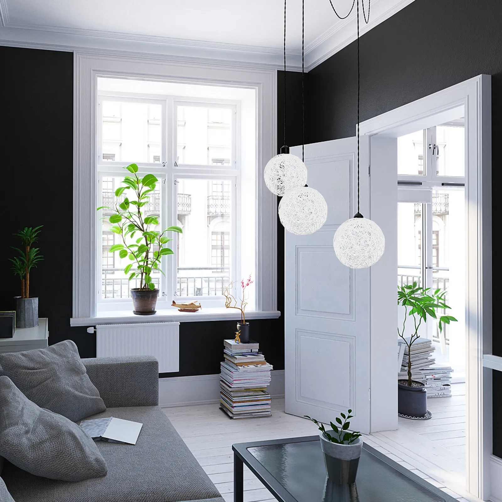 

Iron Hollow Lamp Shade for Hanging Pendant Table Lamps Decorative Light Cover Modern Chic Room Bedroom Kitchen