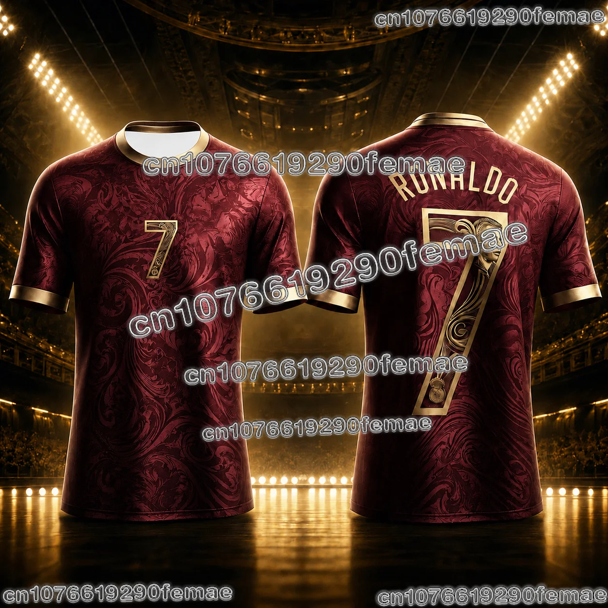 Summer Fashion Cristiano Ronaldo 3D Print Fan Sports Tee High-End Commemorative Jersey Comfortable Breathable Kids Shirt