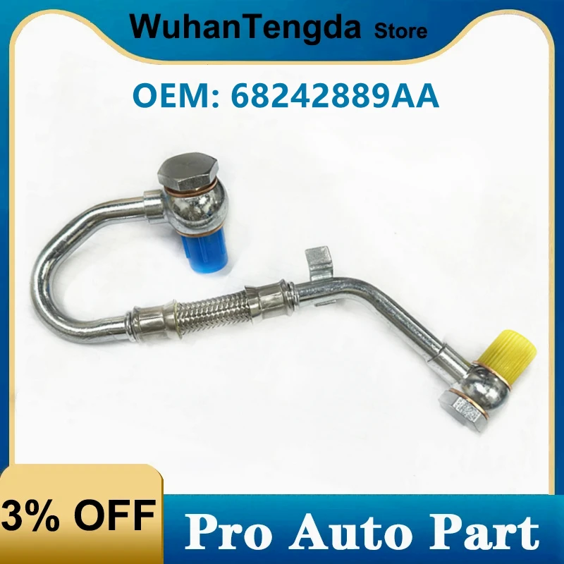 Turbo Water Feed Tube Turbocharger Coolant Line For Ram Jeep 1500 68242889AA