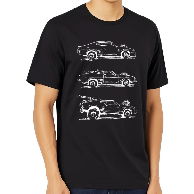Camiseta MAD MAX Interceptor Evolution, ropa vintage, camiseta de verano de gran tamaño para hombres, ropa de calle ha