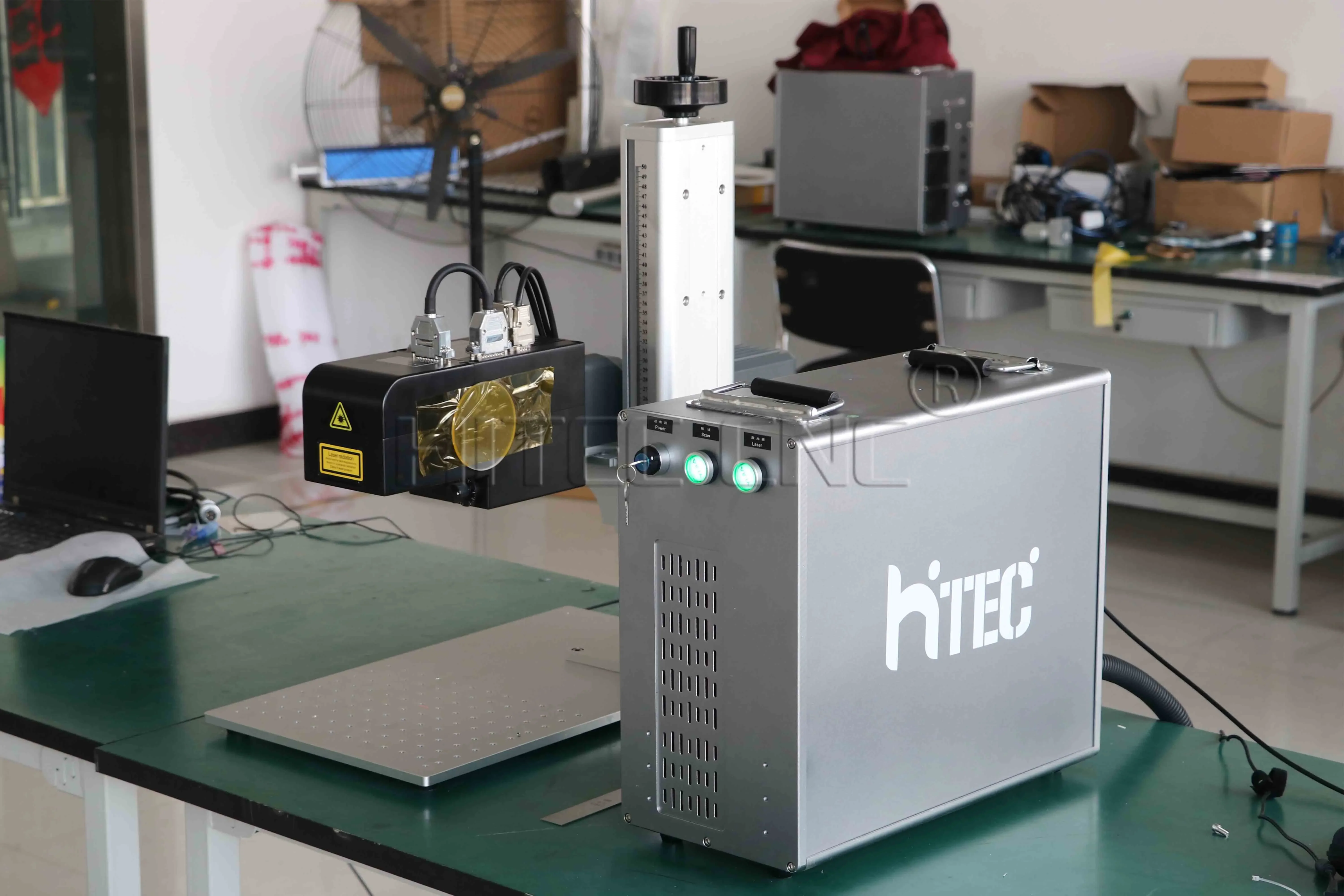 100W Mopa JPT Color 3d Dynamic Fiber Laser Marking Machine