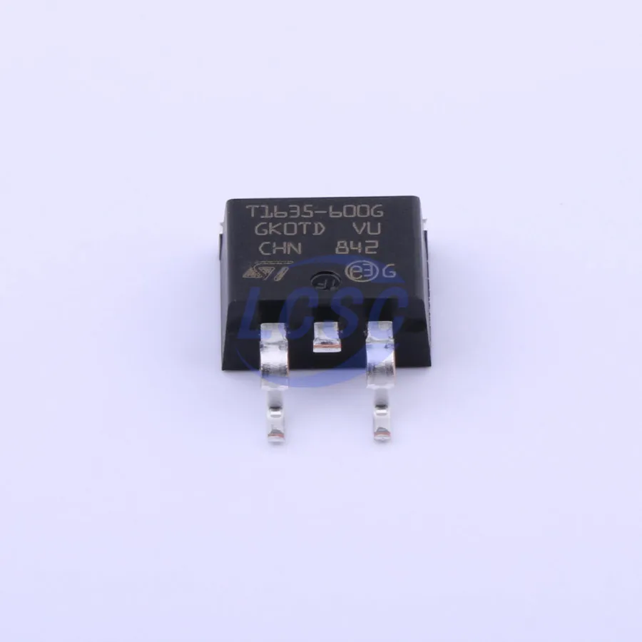 10Pcs/Lot Original T1635-600G 600V 16A Snubberless Standard Triac T1635-600G-TR TO-263-3 Thyristor SCR