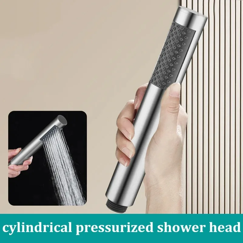 

High Pressure Shower Head Handheld Single Mode Rainfall Shower Head with Silicone Water Spout Hotel Bathroom Accessories