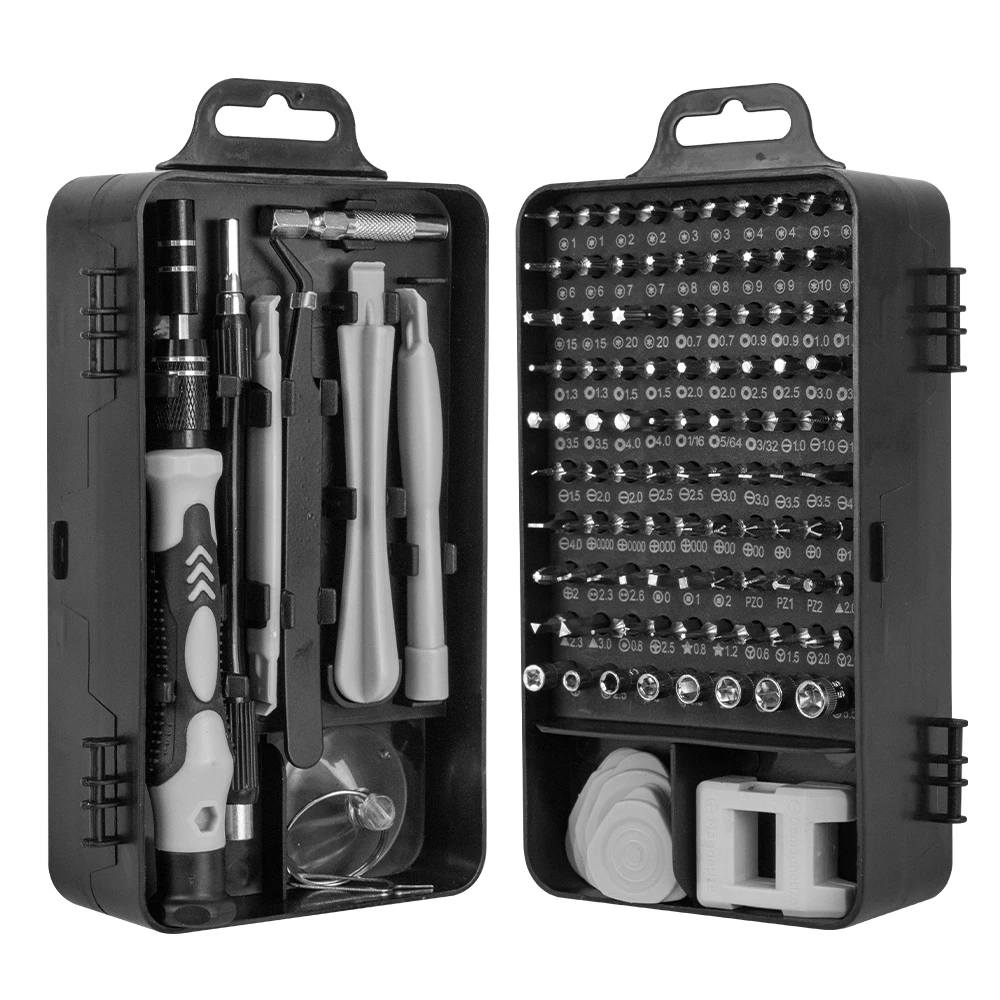 115-In-1 Precision Screwdriver Magnetic Mini Screw Nuts Bits Multifunction Repair Tools Kit Household Professional DIY