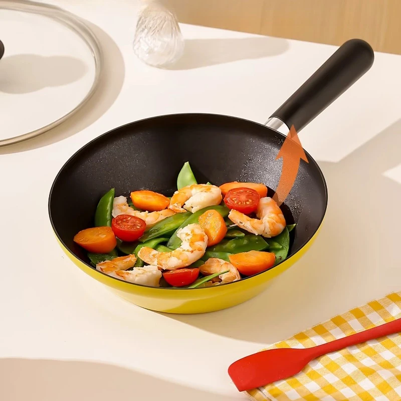 

LMM household breakfast cooking pan with lid special non-stick frying pan