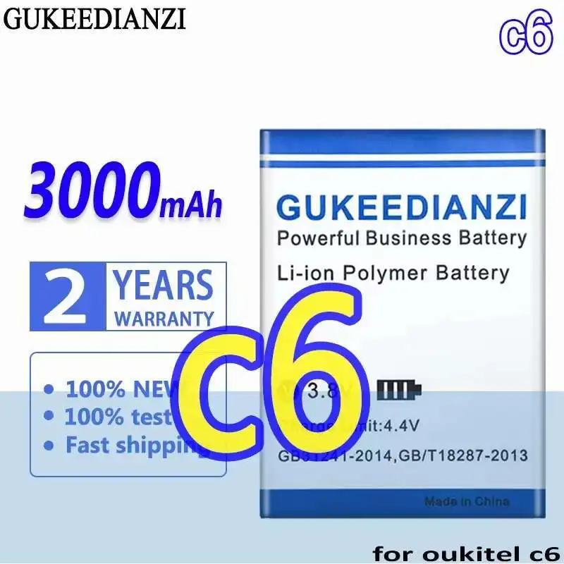 

Экологически чистый аккумулятор для мобильного телефона Oukitel C6 3000 мАч