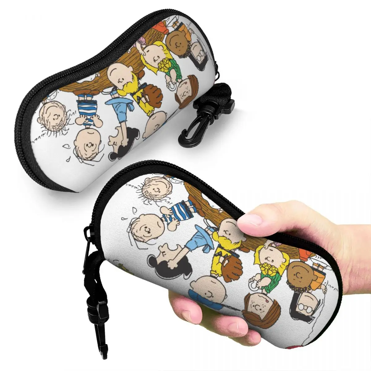 Peanuts Comic Characters Glasses Case Convenient Funny Cartoon Snoopy Charlie Brown Glasses Box Charming Eyewear Container