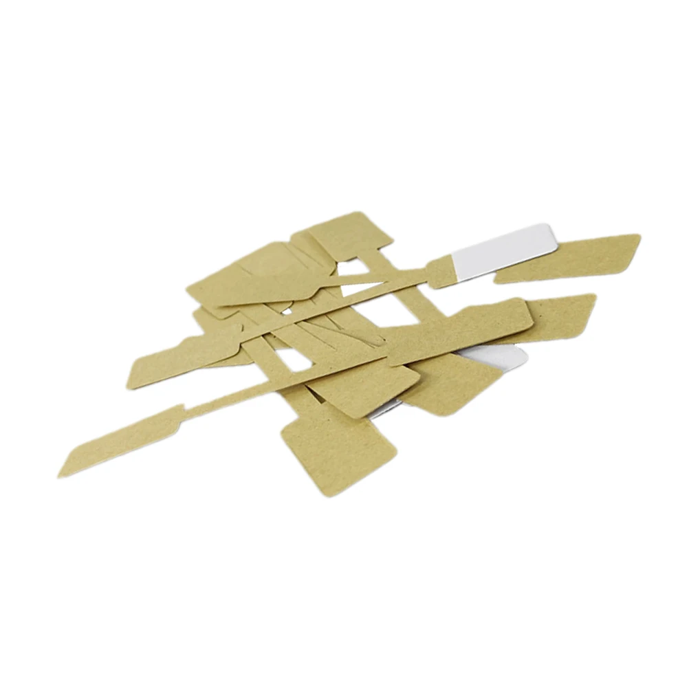 

100 Sheets Self Adhesive Kraft Paper Labels Blank Tags for Jewelry Clothes Shoes Stationery Crafts Pricing Display Lightweight
