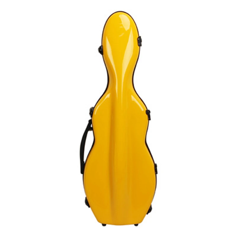 

yellow violin case Fiberglass FRP 4/4 violin box bag stoving varnish Waterproof shockproof Portable Backpack Fashion color