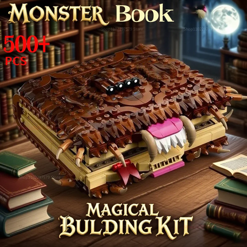 Blocs de construction techniques, 500 + pièces, livre monstre à collectionner, modèle mécanique Super brique, Puzzle créatif, jouet, cadeau pour adulte, 76449