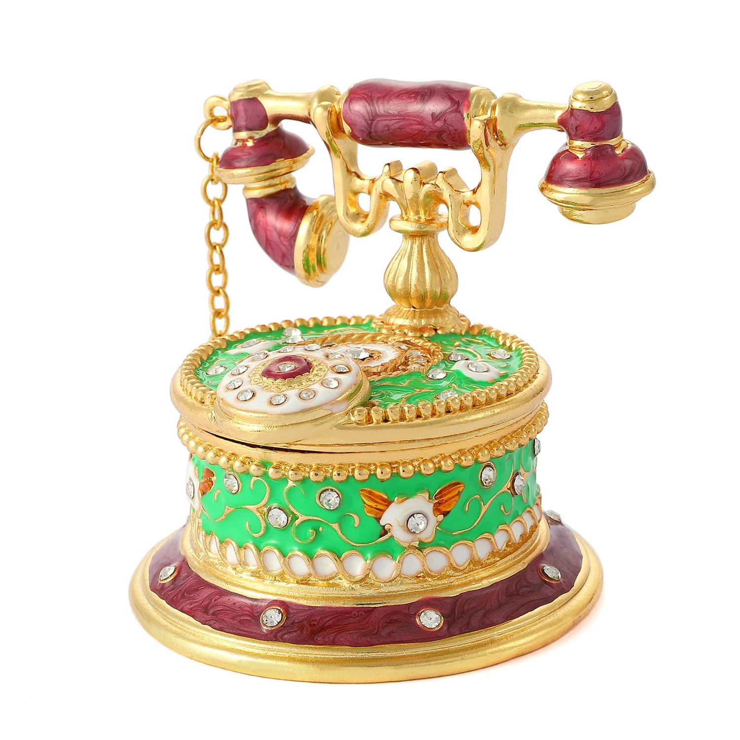 QIFU Creative Old-fashioned Home Telephone Shape for Decoration