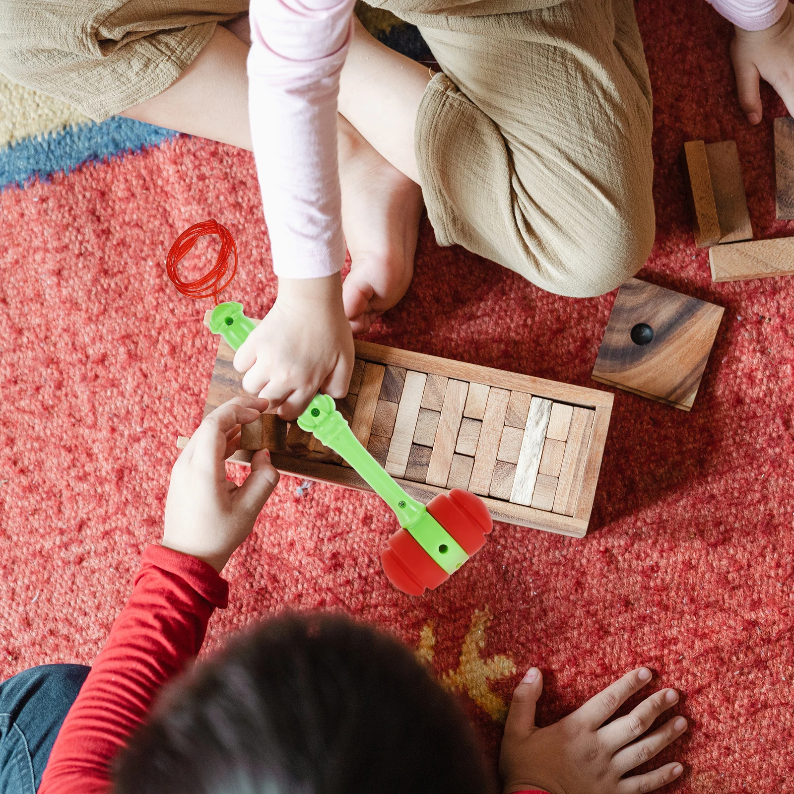 

Squeaky For Kids Interactive Pounding Plastic Mallet Toddler Early Education Fun Game Hammer Montessori Baby Activity Play