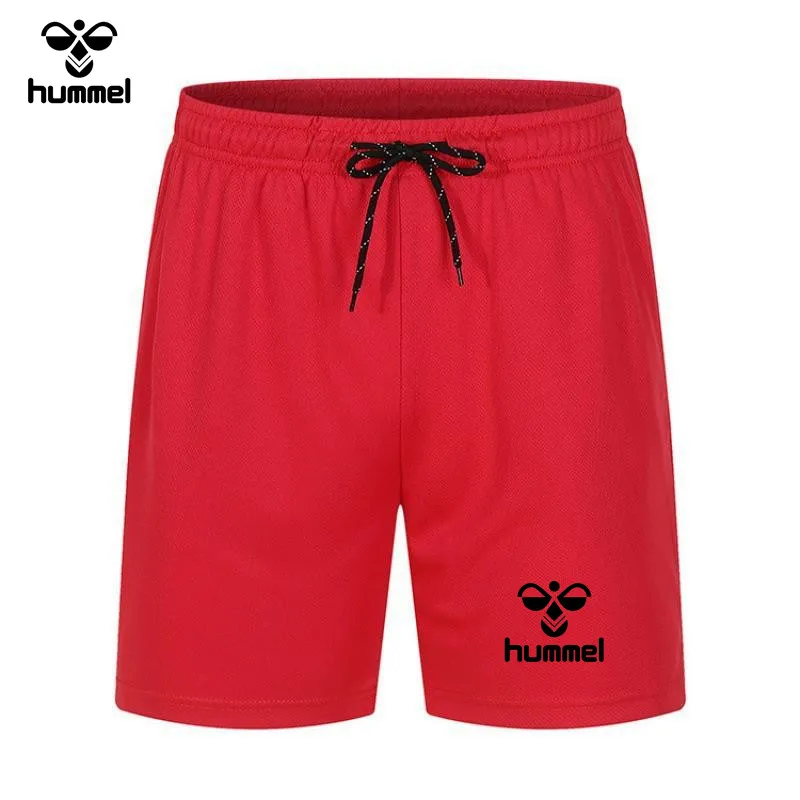 2024 Summer Brand HUMMEL Season Mesh Quick Dry Sports Fitness Shorts Men\'s Basketball Game Training Running Casual Quarter Pants