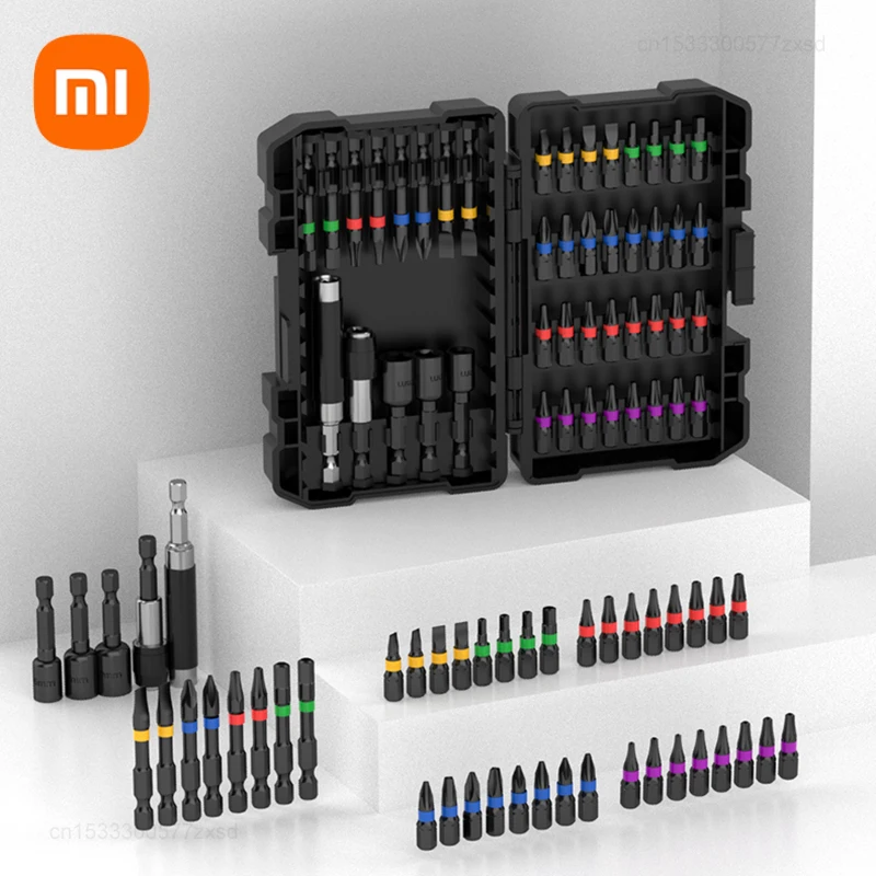 Xiaomi-NANWEI Multifunction Screwdriver Case Kit, Home Ferramenta de Trabalho, Bits Parafuso, Combinação de Reparação, Deluxe Edition, Acessório