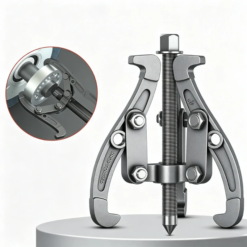 Gear Puller 3/4 Inch 3 Jaw 2 Jaw Reversible Pulley Remover Tool Bearing Flywheel Removal Kit Heavy Duty Professional Grade