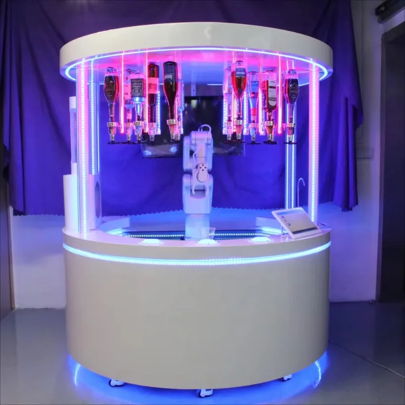 Cocktail Robot Smart Automatic Drink Mixer Vending Machine 24H Coin Card Payment Self Service Bar Club Machine
