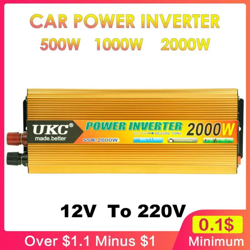 Dc To 12v To 220v Voltage Converter With Led Display For Phone Tablet Mini-car Power Supply Solar Inverter Portable