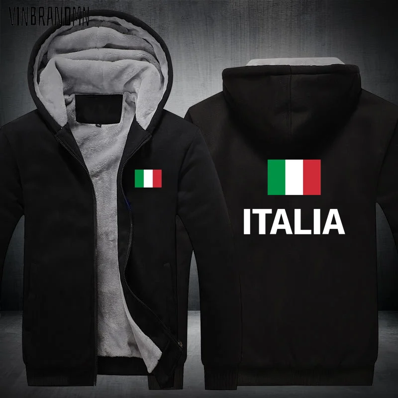 Italy Italia Italian ITA mens fleeces hoodies winter jacket men jackets and coats tracksuit clothes casual nation country new