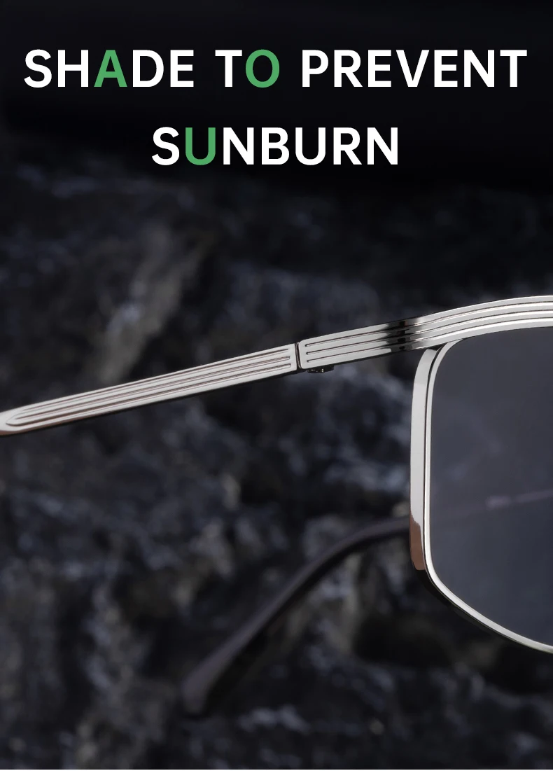 Übergroße rechteckige Punk-Sonnenbrille für Herren 2026 Luxusmarke Vintage Metallrahmen Sonnenbrille für Männer Outdoor UV400 Schutzbrille – Detail 5