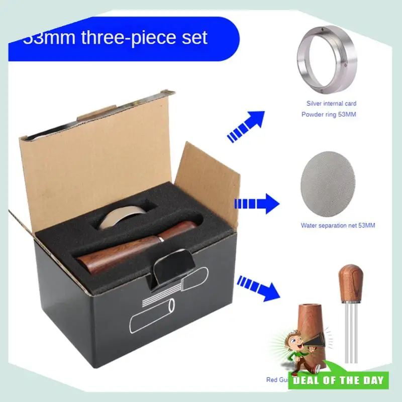 تسليم 24 ساعة محرك القهوة اسبريسو القهوة النمام الموزع إبرة الفولاذ المقاوم للصدأ تلقي مسحوق حلقة مجموعة أداة القهوة E