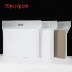 New 20Pcs/lot Matte Thicken Express Bags Portable Clothing Packaging Bag with Handle Self Seal Waterproof Mail Sacks Courier Bag