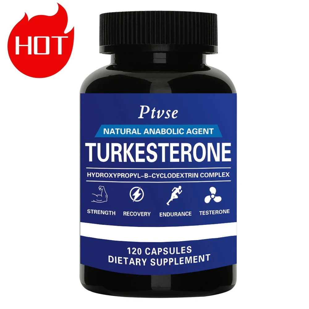 Turkesterone - Maximum Purity Extract - Boosts Energy Levels & Muscle Growth, Supports Focus - 60/120 Capsules