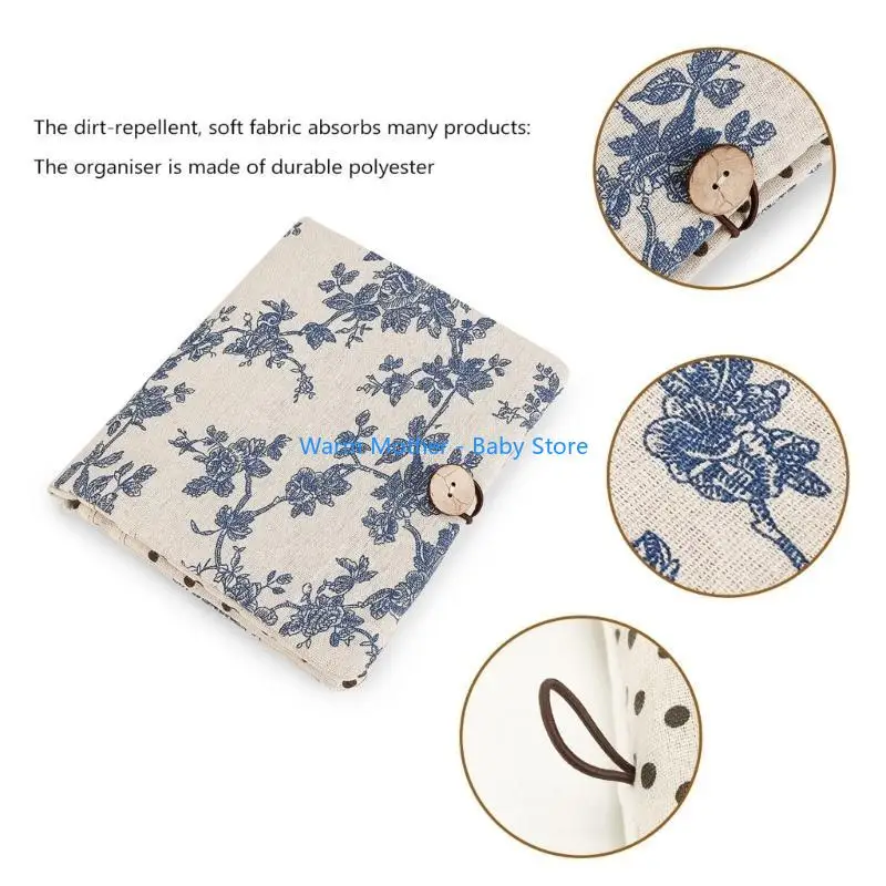 حقيبة سفر لحفاضات الأطفال حديثي الولادة بجانب السرير حقيبة معلقة لعبة رياض الأطفال مناديل داخلية منظم حقيبة التخزين 57QE #5