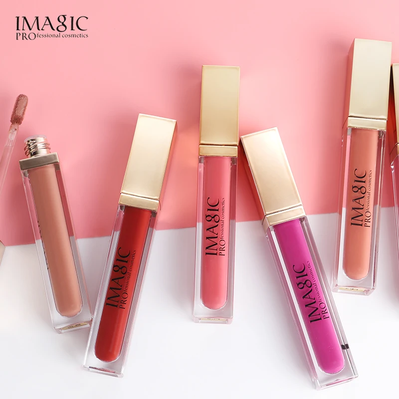 1~4PCS Long-lasting Lip Glaze Glossy Hydrating Lip Color Lip Gloss Popular Hot-selling Imagic Lipstick Smooth